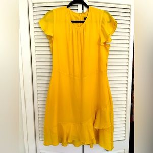 Yellow banana republic dress